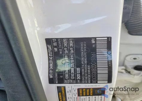 2013 M Benz Glk z USA, uszkodzony, nr VIN WDCGG8JB2DG150661